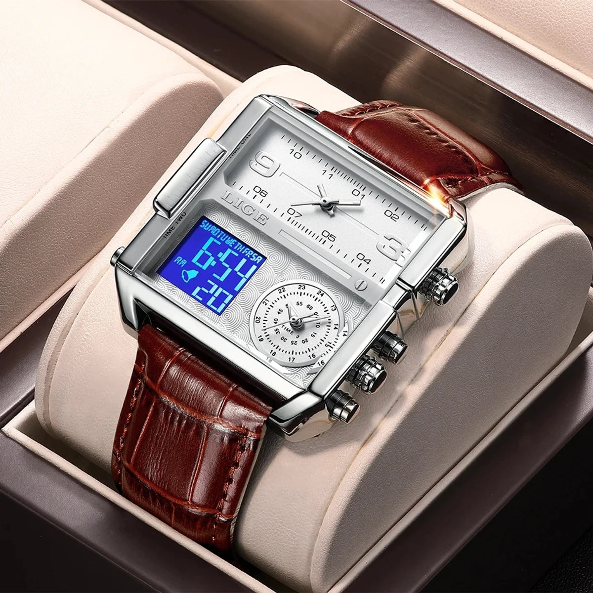 Montre LIGE de luxe pour homme-CNG