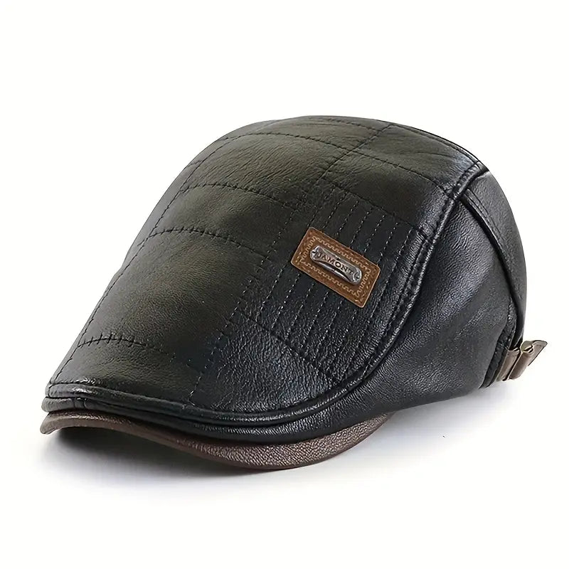Béret en cuir tendance 2025-RDC