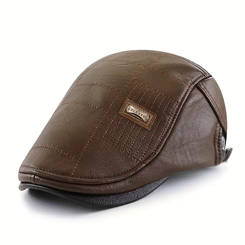 Béret en cuir tendance 2025-RDC