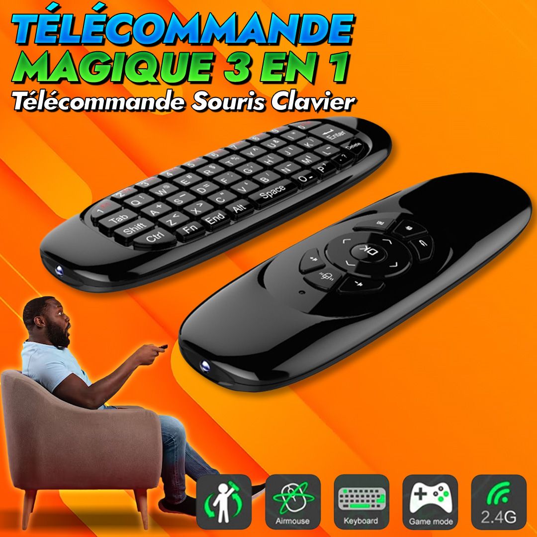 Télécommande Magique 3 en 1 - Air Mouse-GN