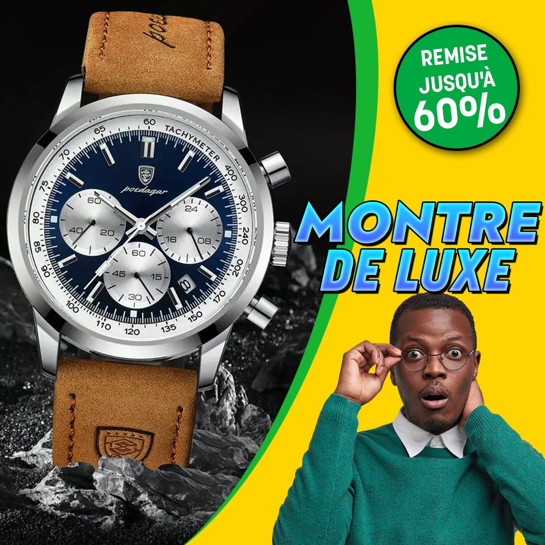 Montres de luxe pour homme POEDAGAR  cuir-GN